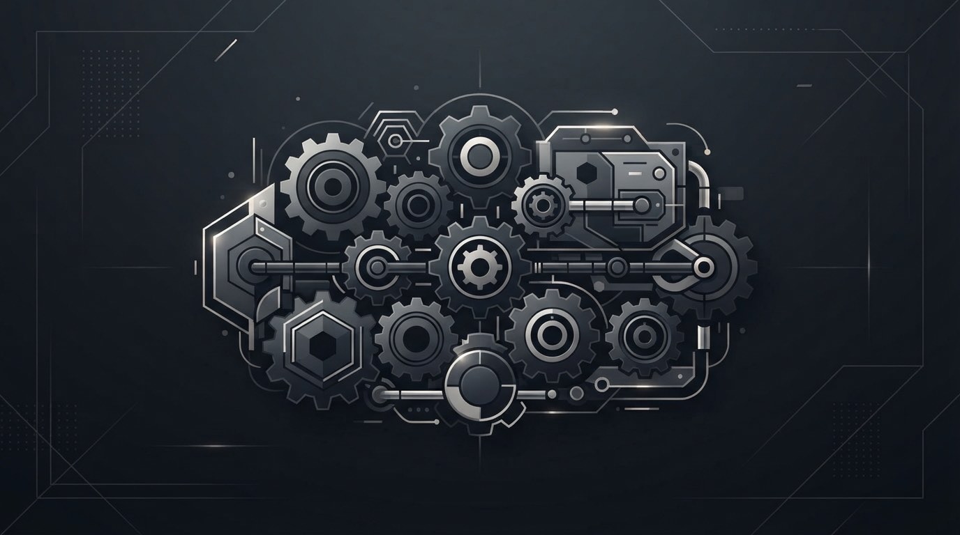 Abstract editorial illustration representing Boost Business Local Customer Engine
